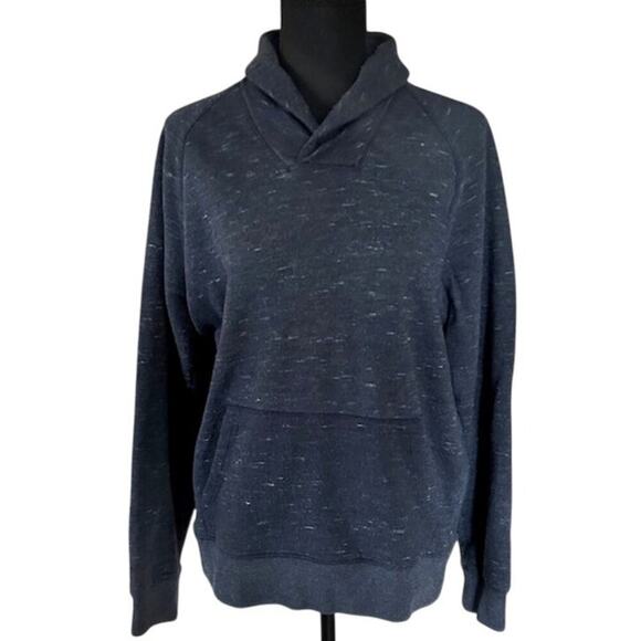 Banana Republic Heather Blue Men's Pullover Collared Sweatshirt, size Medium - Picture 1 of 4